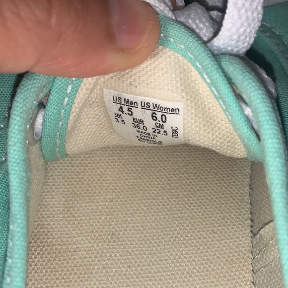 Vans women Teal Canvas Sneakers - Picture 3 of 8